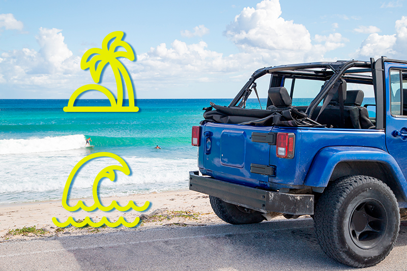 Renta un auto: los paraísos del Caribe